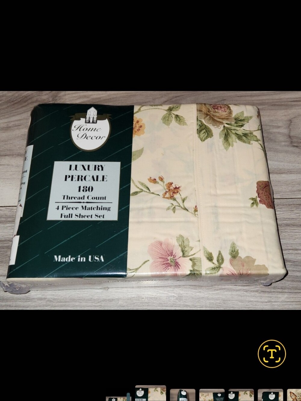 Vintage Home Decor Luxury Full Sheet Set - Pale Yellow 4 Pieces NEW